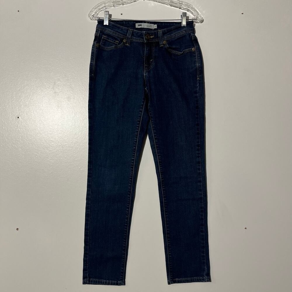 Levis 529 Curvy Skinny Leg Jeans Blue Denim Womens Size 4